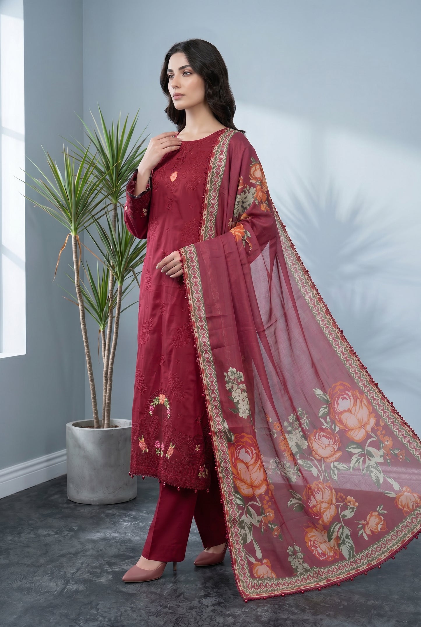 Shiffli Kari By Anaya Noor Emb Lawn 3PC