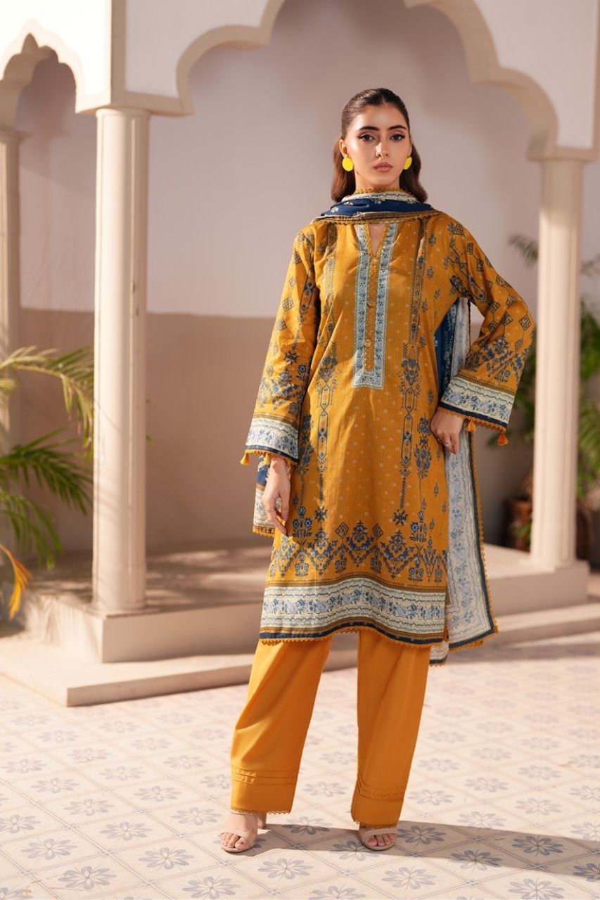 Jacquard By Regalia Digital Printed Lawn 3PC