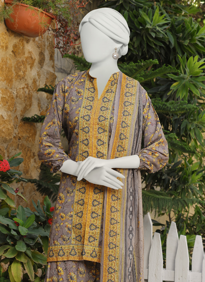 Almeerah Digital Printed Stripe Dora 3PC