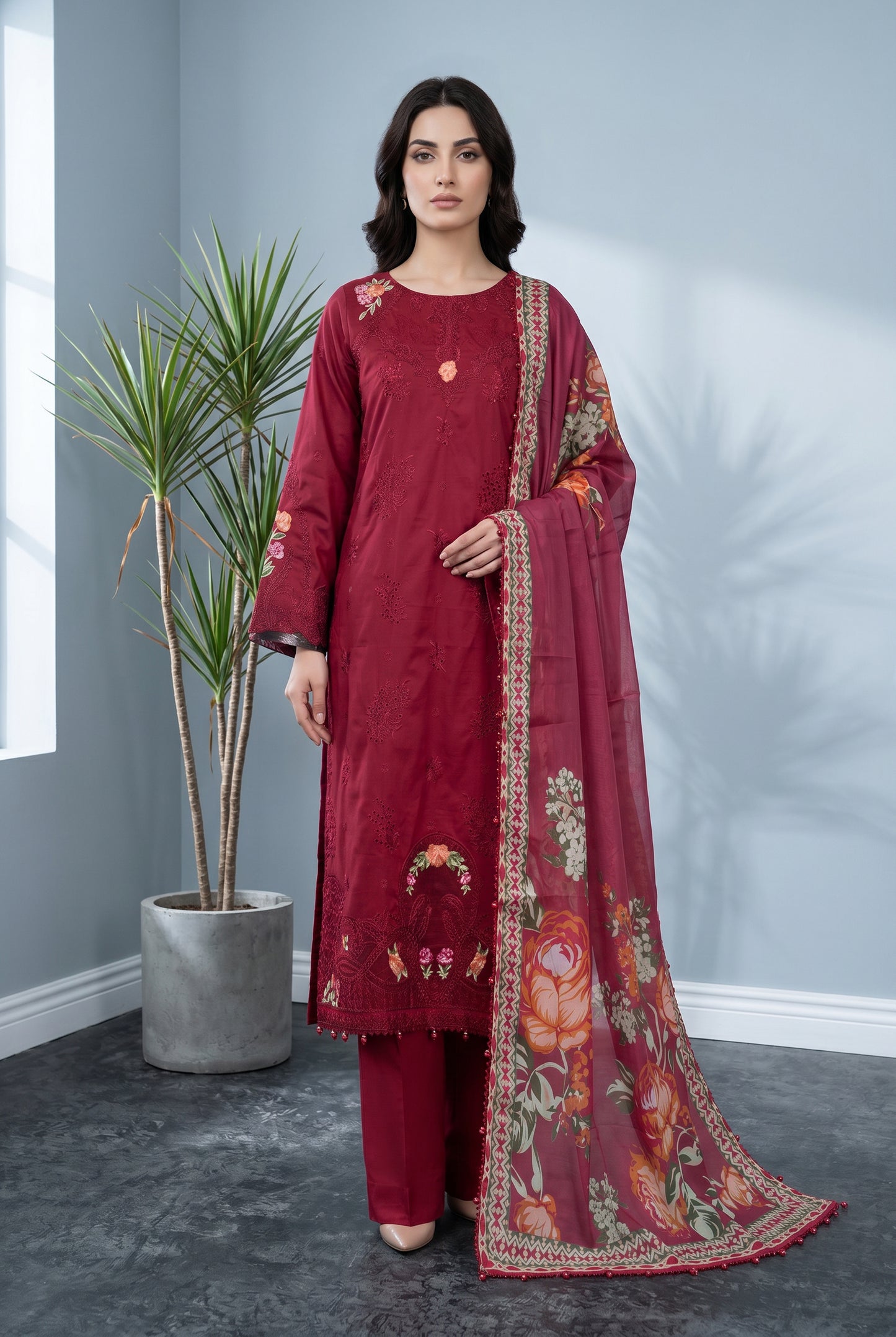 Shiffli Kari By Anaya Noor Emb Lawn 3PC