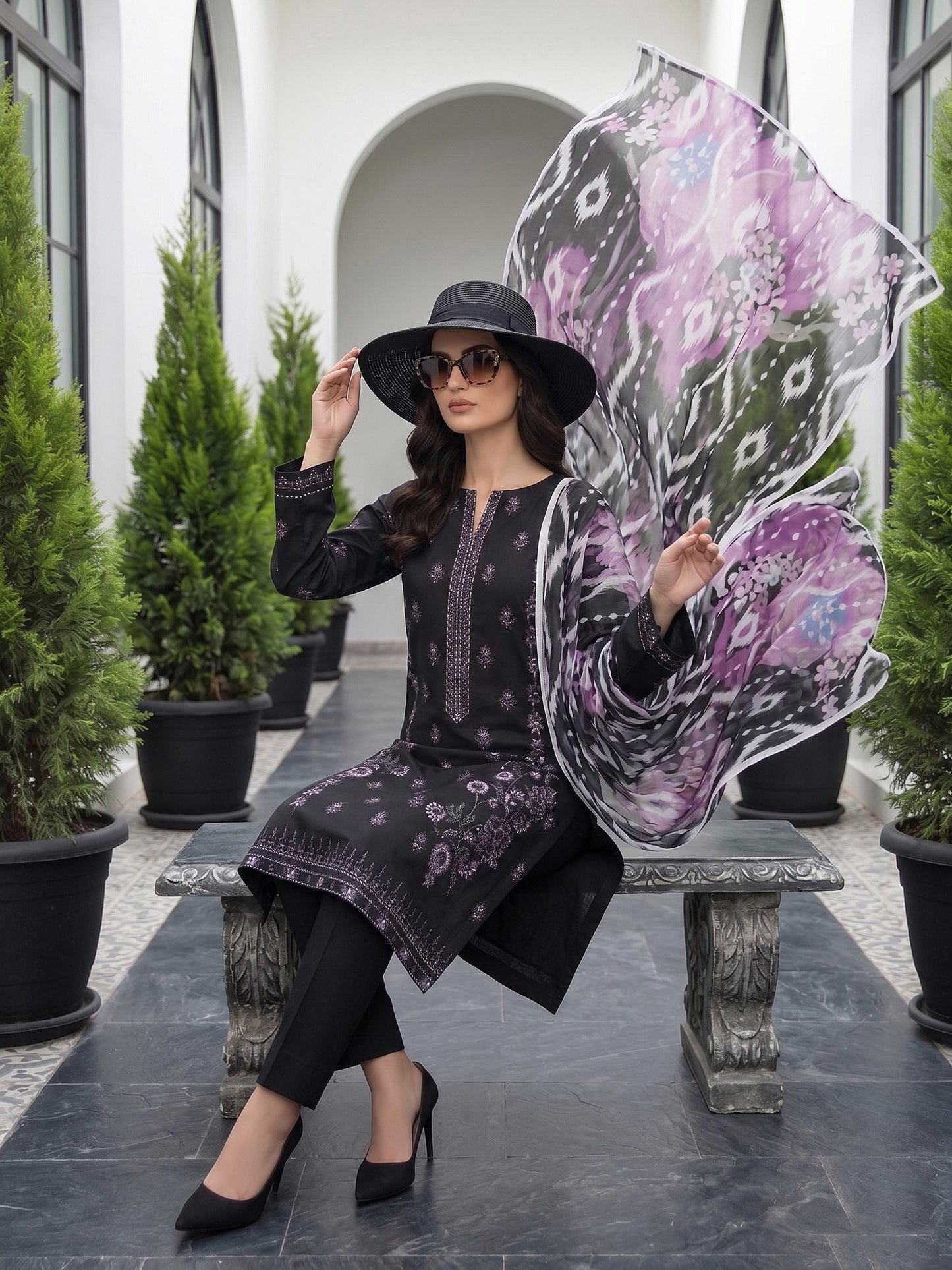 Lakhany Fully Embroidered Lawn 3PC