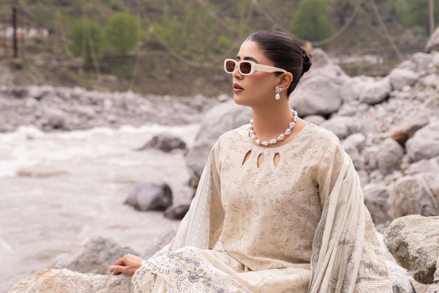 Shanaya Digital Emb Lawn 3PC