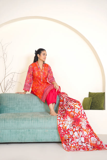 Rang Reza By Anaya Noor Embroidered Bana Dora 3PC