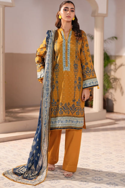Jacquard By Regalia Digital Printed Lawn 3PC