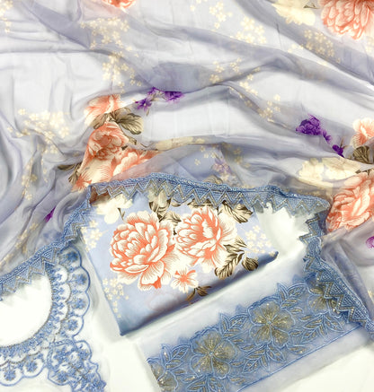 Iznik Premium Silk – With Organza Patches
