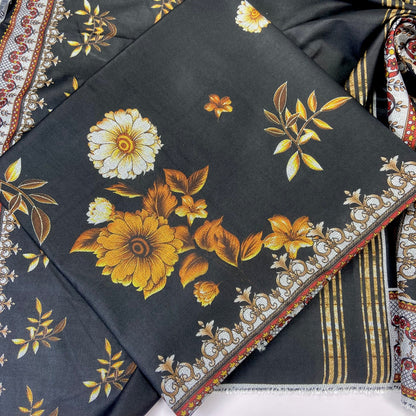 Digital Printed Wool Dhanak-Shirt