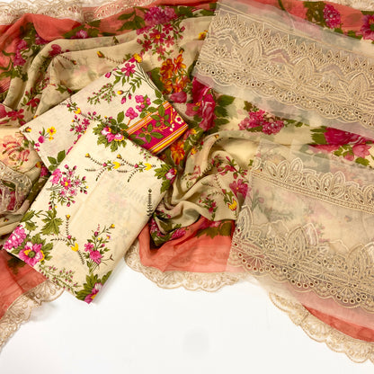 Maria B Emb Luxury Lawn 3PC