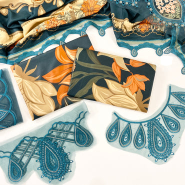 Baroque Printed Linen With Emb Patches 3PC