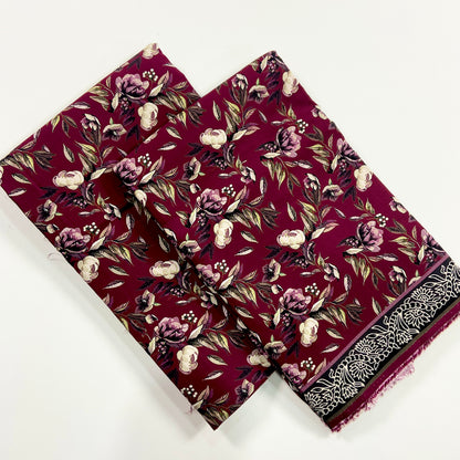 Anaya Noor Printed Bana Dora Slub Linen 2PC