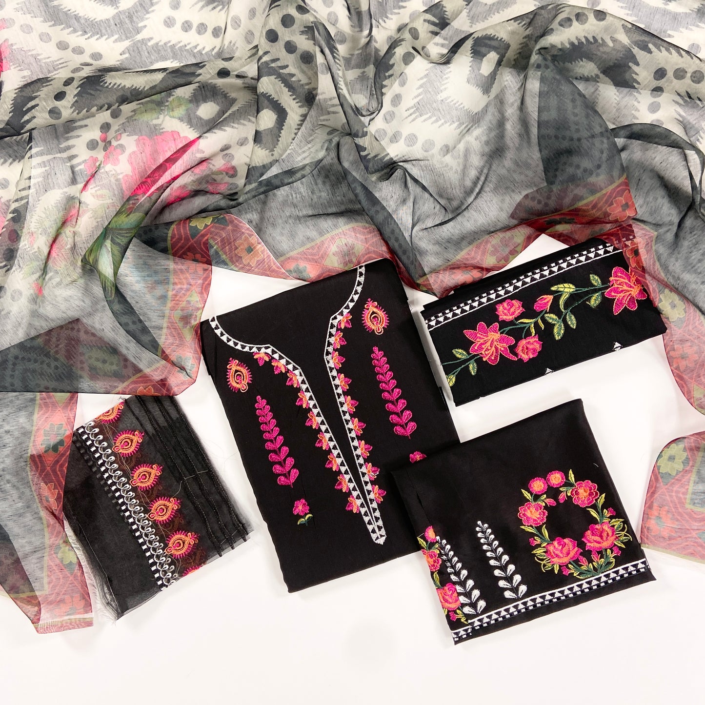 Charizma Embroidered Lawn 3PC