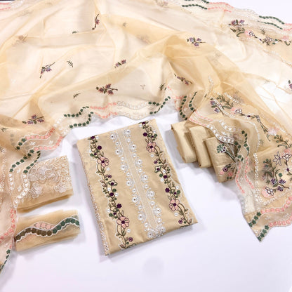 Aneelas Luxury Embroidered Lawn 3PC
