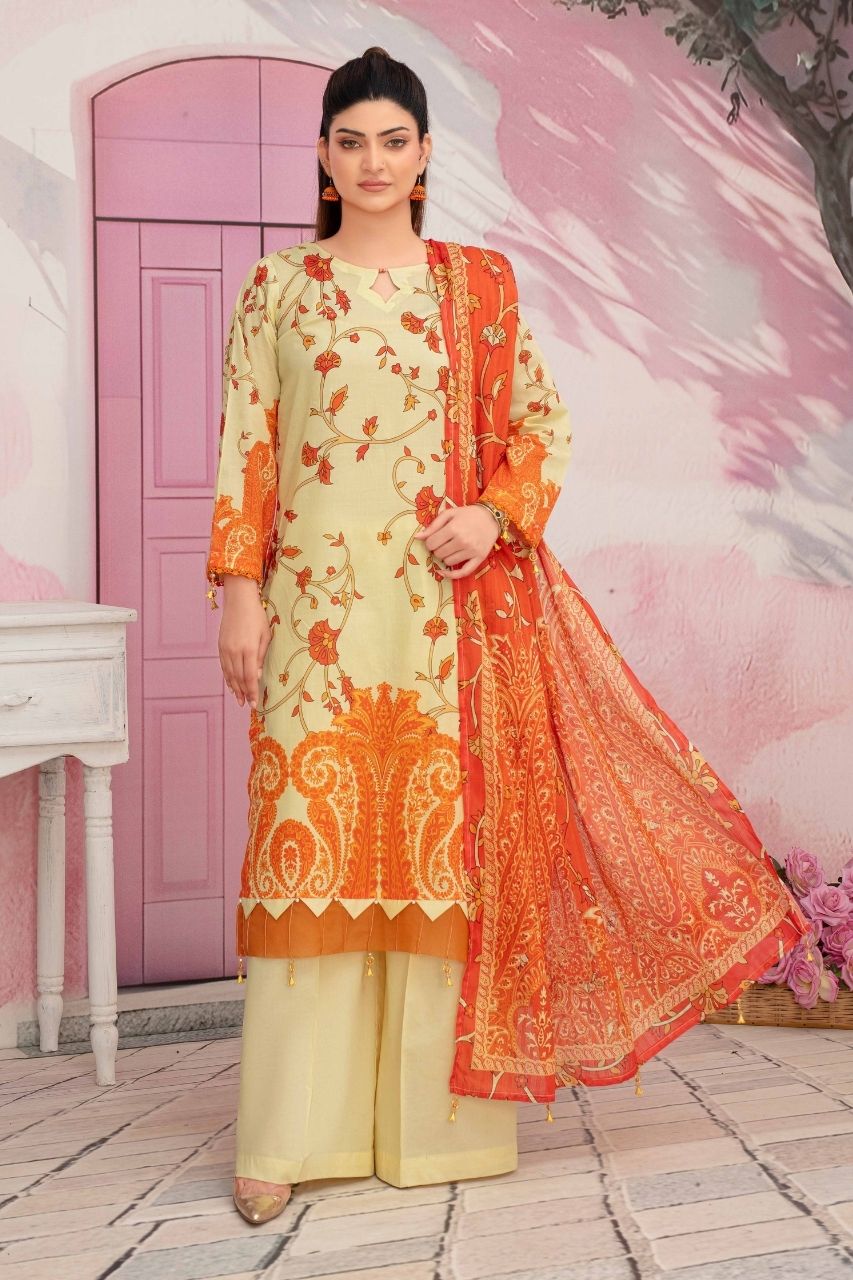 Fabiha By Feroza Digital Printed Lawn 3PC