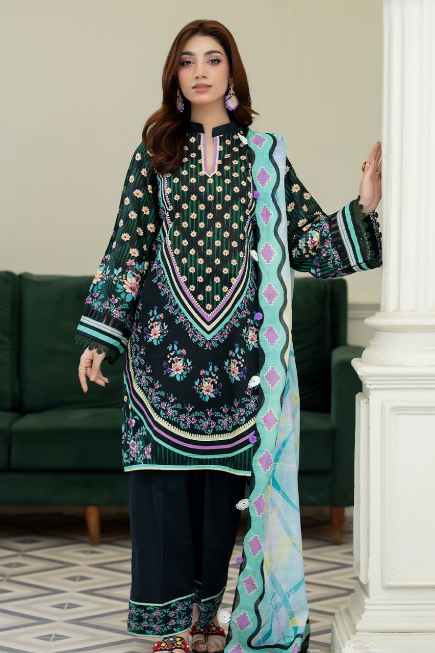 Tabasum By Paltar Premium Printed Lawn 3PC