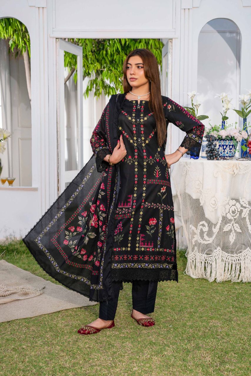 Raabi Premium Printed Lawn 3PC