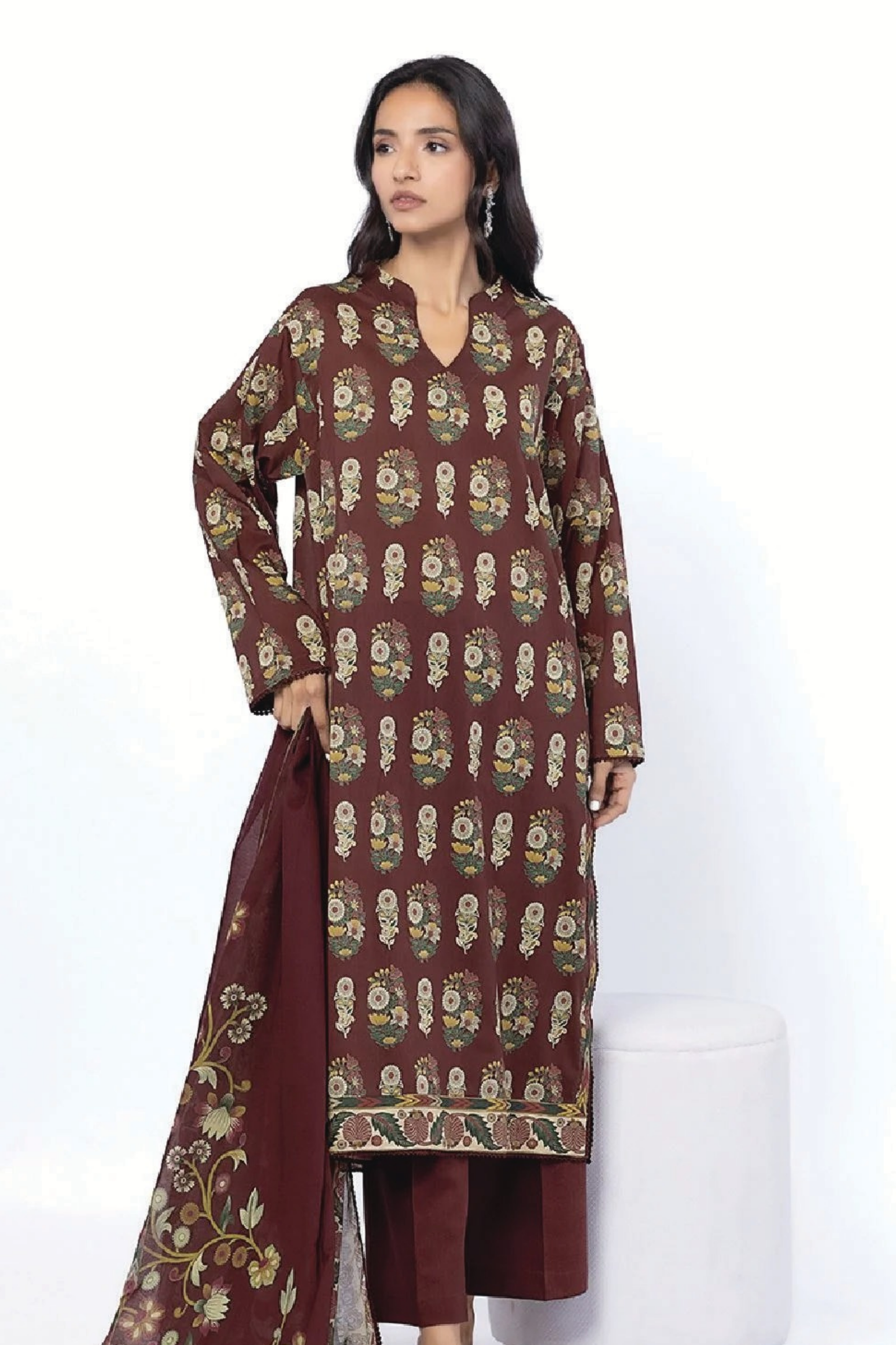 Khaadi Digital Printed Lawn 3PC