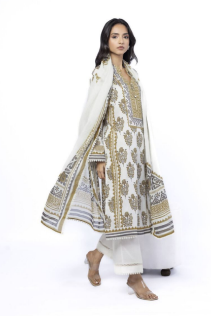 Khaadi Digital Printed Lawn 3PC
