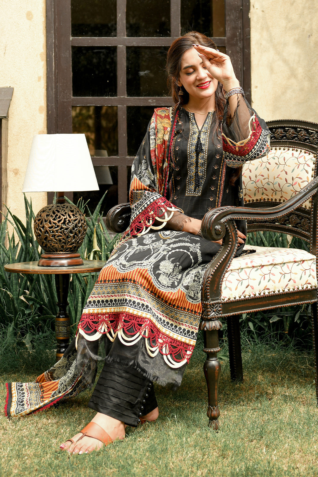 Nada By Murashe Printed Doria Lawn 3-PC