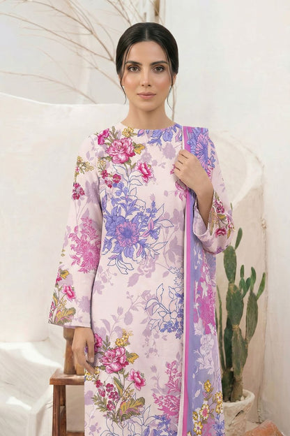 Classics By Motifz Digital Printed Lawn 3PC