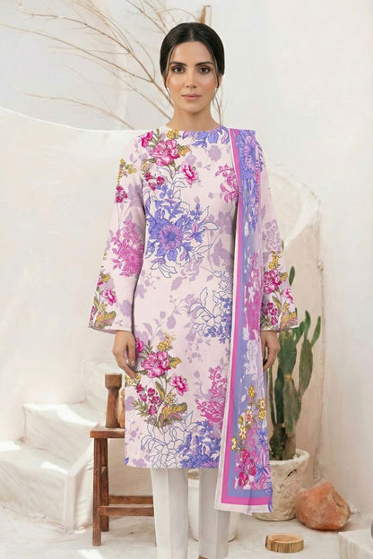 Classics By Motifz Digital Printed Lawn 3PC