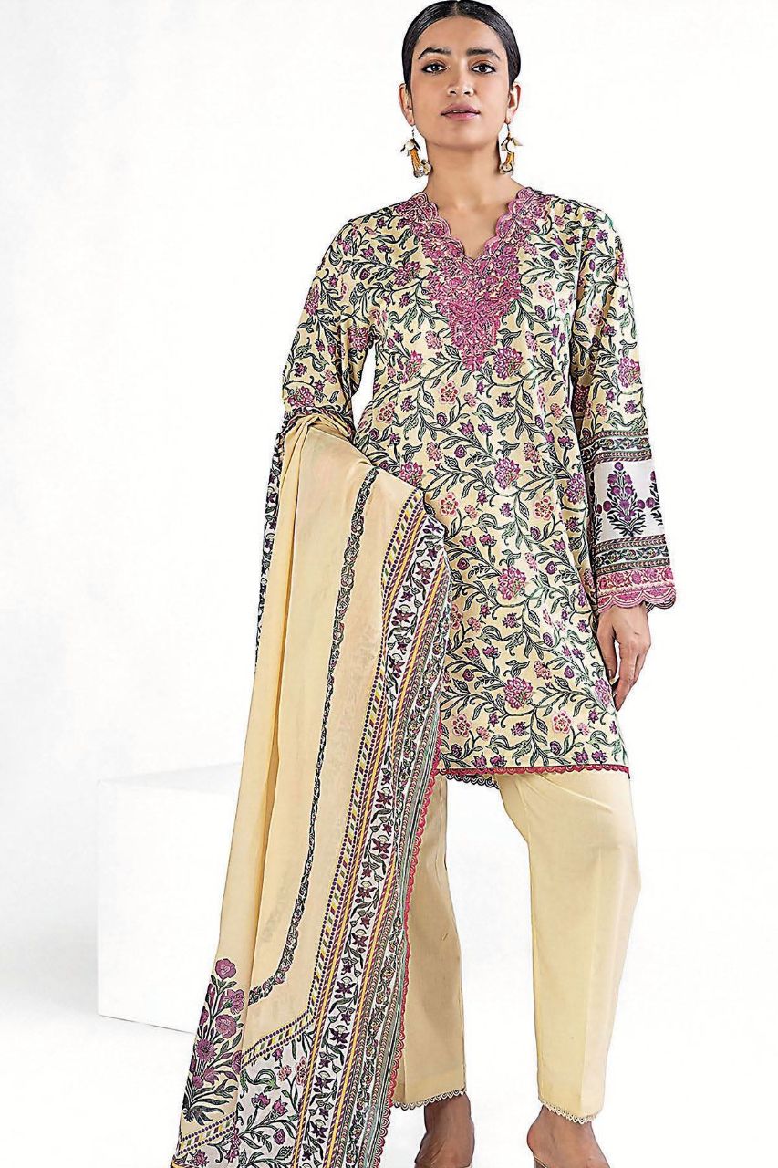 Khaadi Digital Printed Lawn 3PC