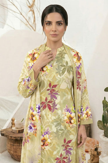 Classics By Motifz Digital Printed Lawn 3PC