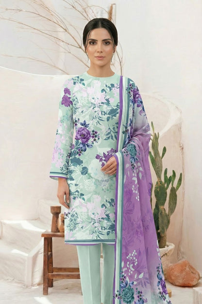 Classics By Motifz Digital Printed Lawn 3PC