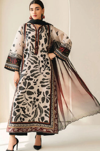 Baroque Digital Printed Lawn 3PC
