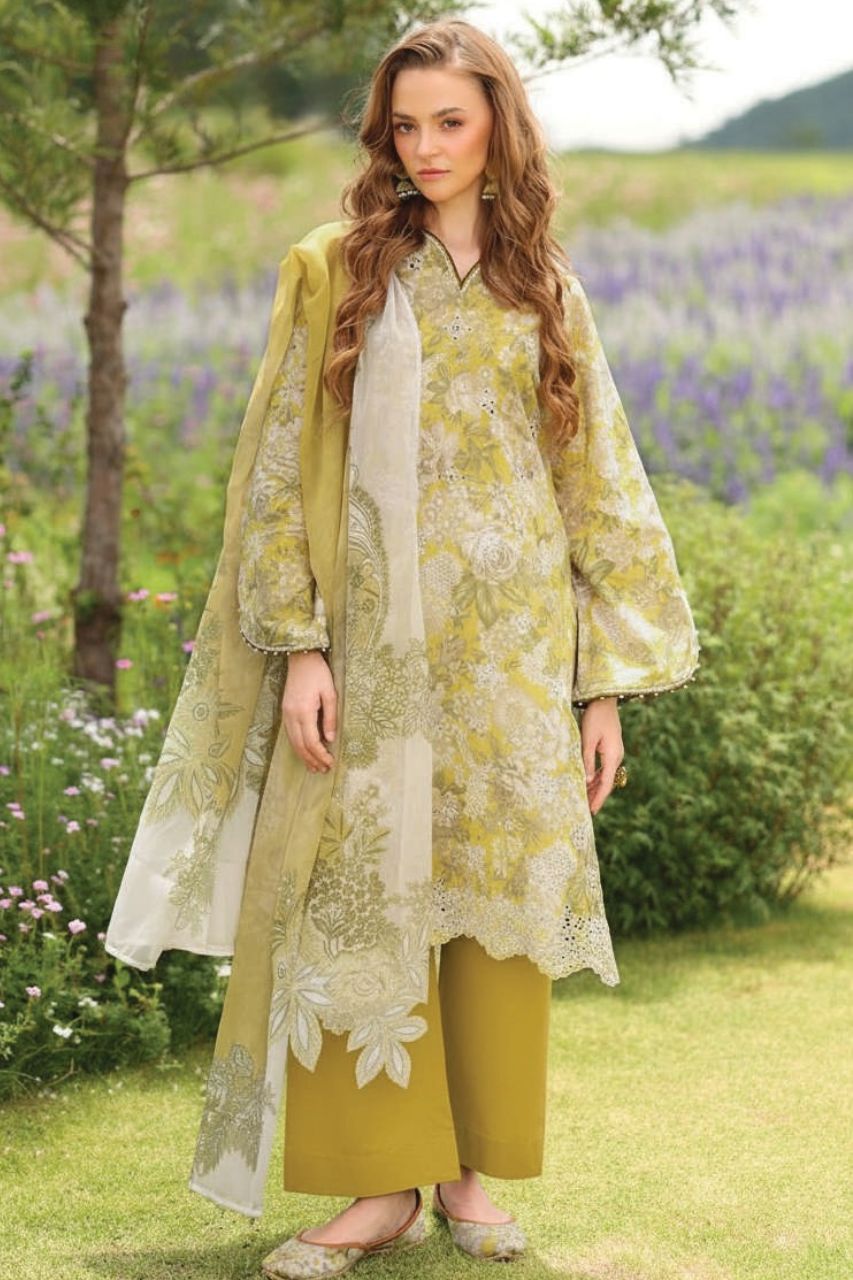 Baroque Digital Printed Lawn 3PC