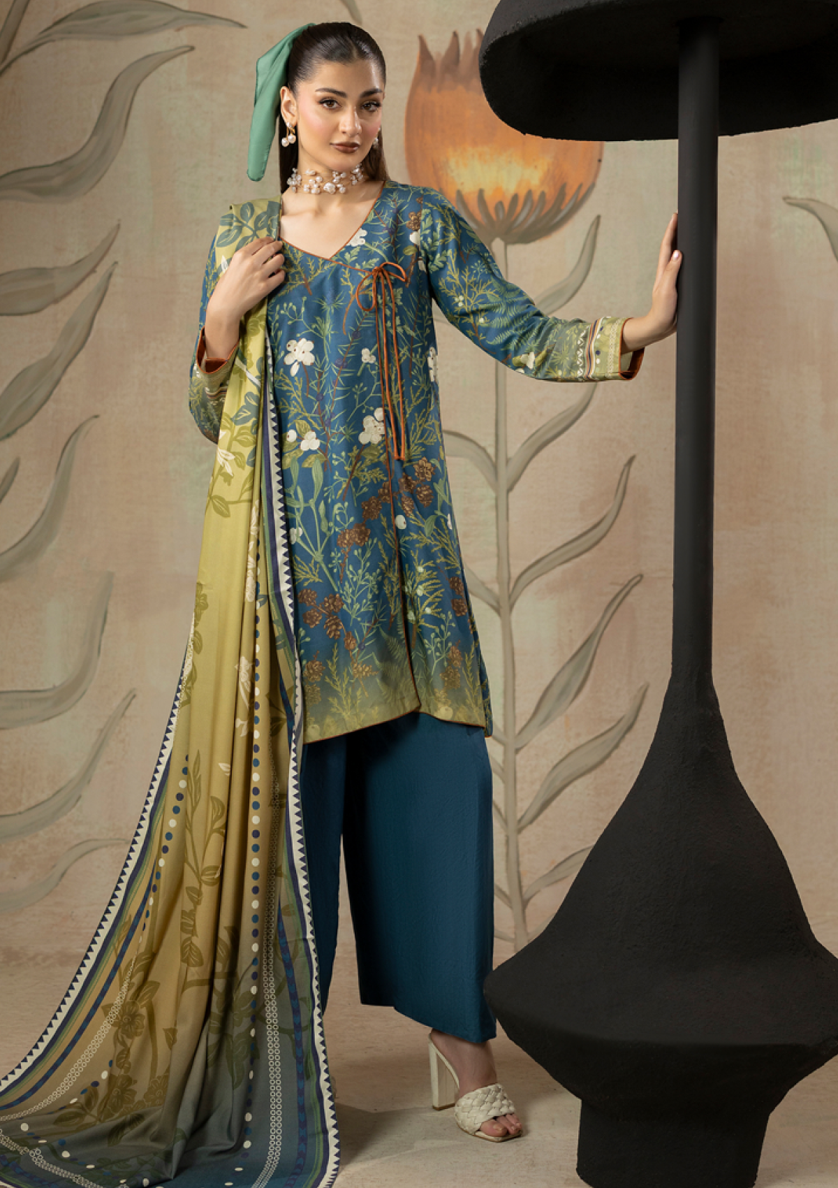 Wadi-e-Gull By Paltar Premium Printed Fancy Linen 3PC