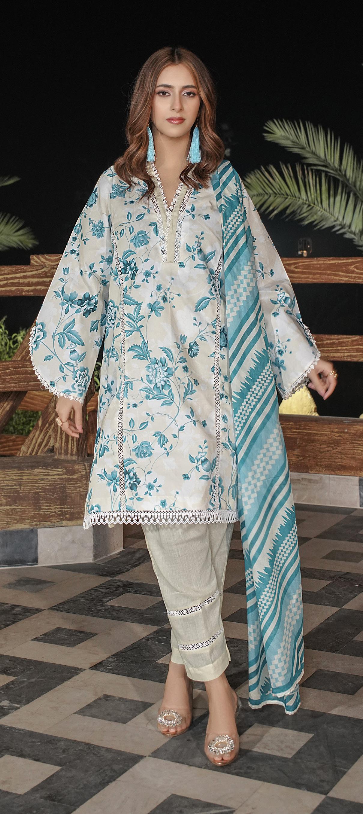 Lala Digital Printed Lawn 3PC
