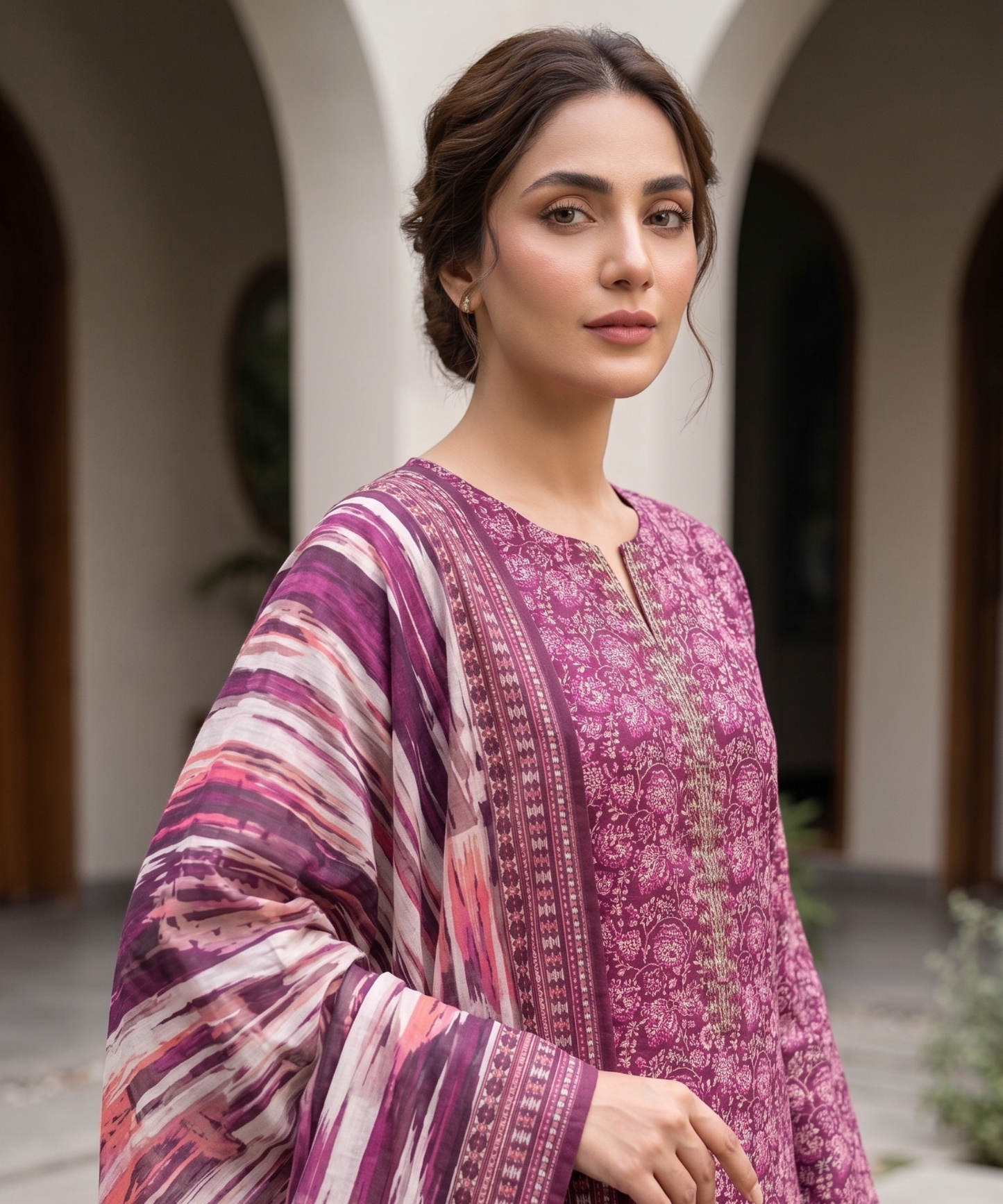 Bin Saeed Digital Printed Lawn 3PC