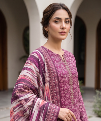 Bin Saeed Digital Printed Lawn 3PC