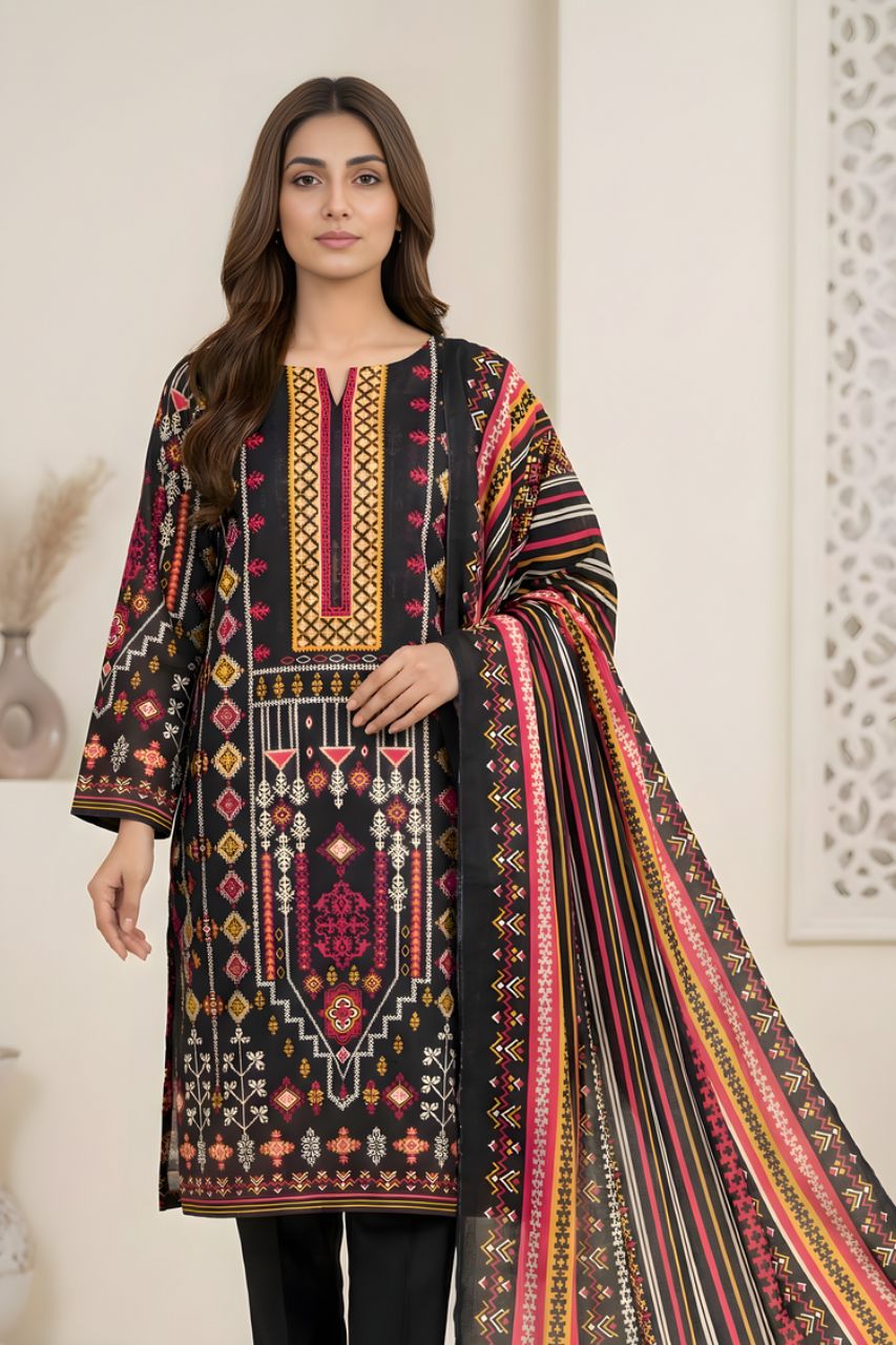 Marooj Gold Magic Printed Lawn 3PC