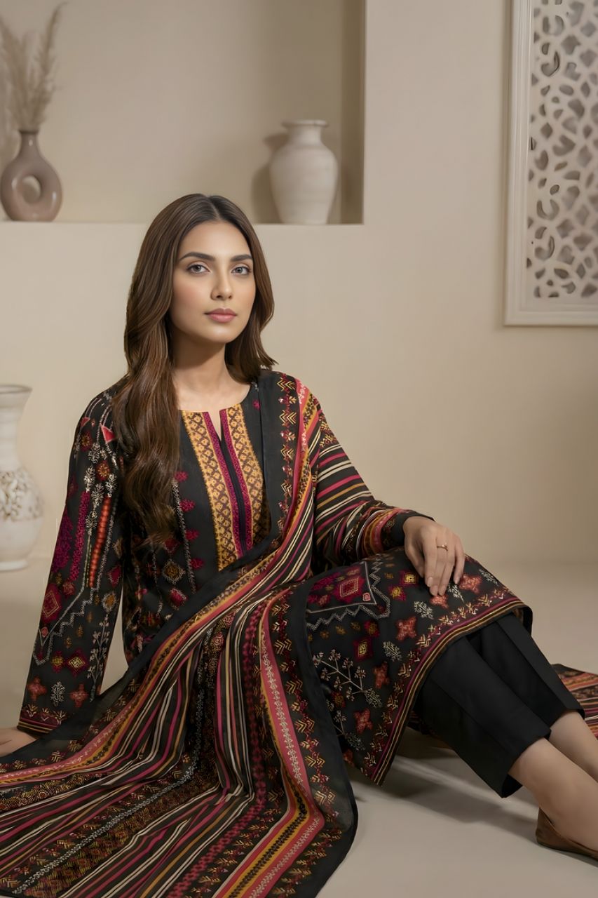Marooj Gold Magic Printed Lawn 3PC