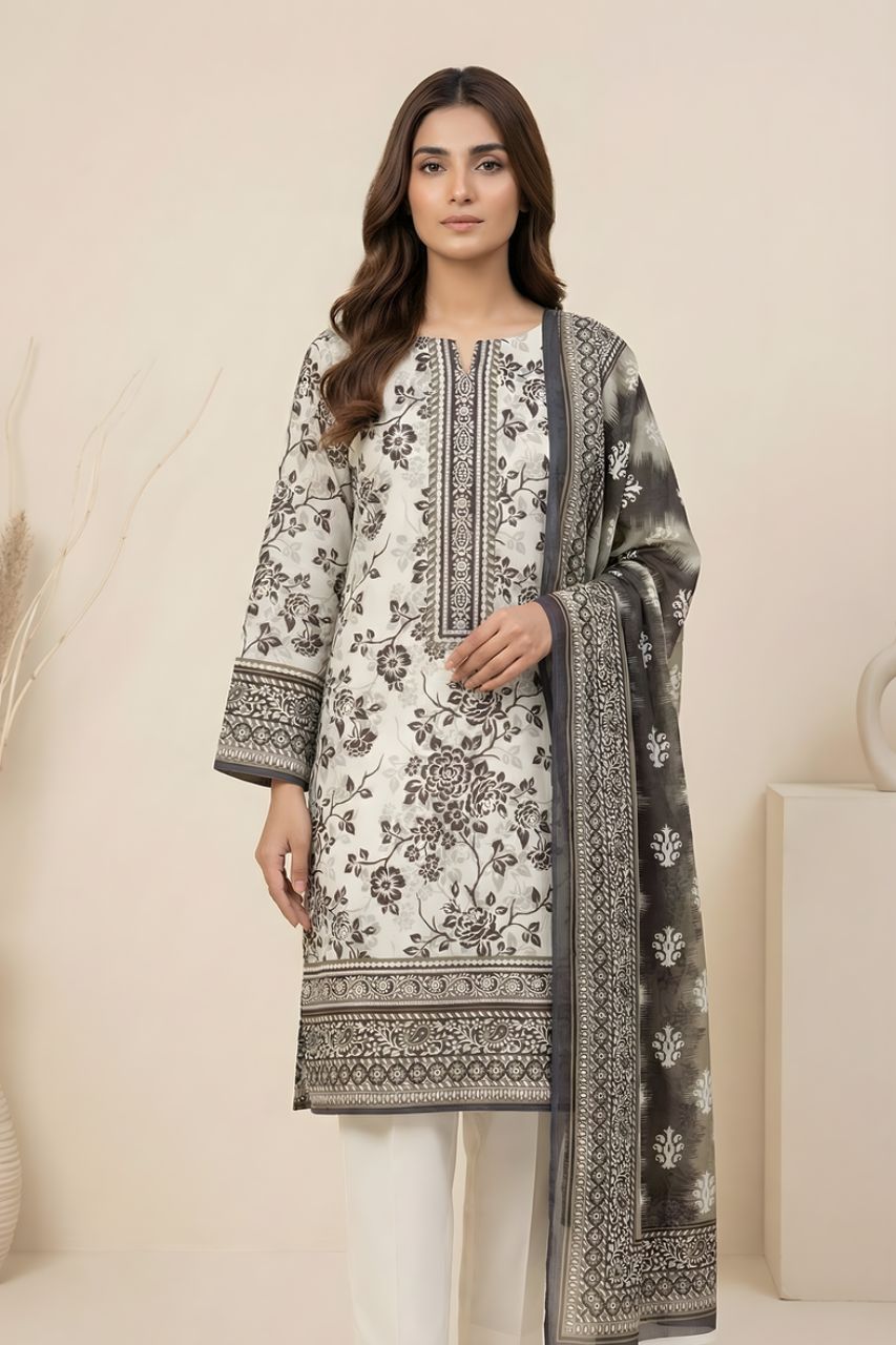 Marooj Gold Magic Printed Lawn 3PC