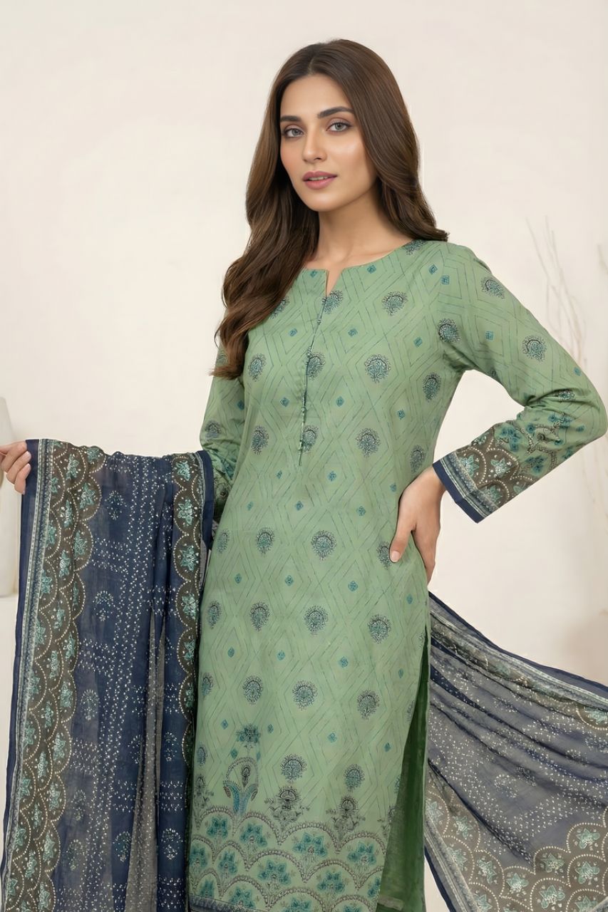 Marooj Gold Magic Printed Lawn 3PC