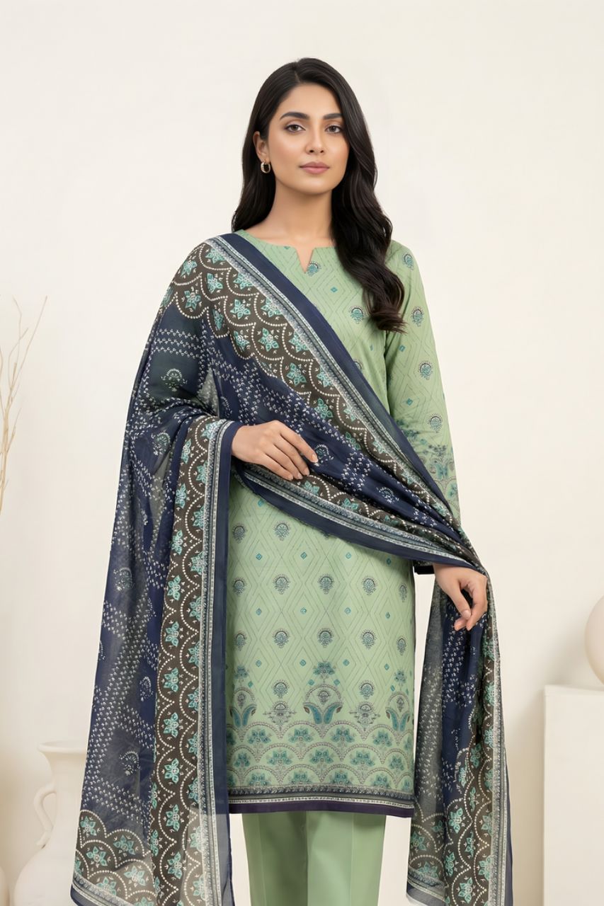 Marooj Gold Magic Printed Lawn 3PC