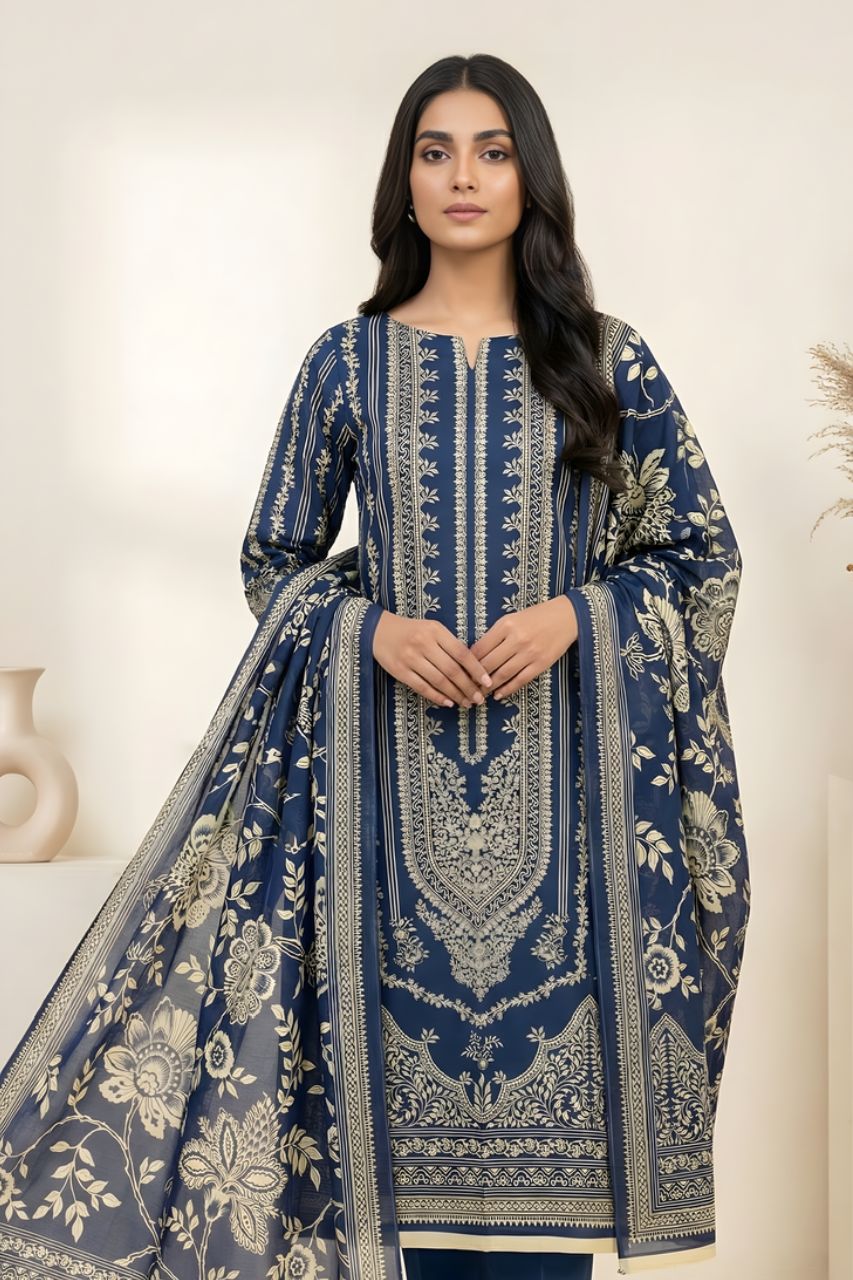 Marooj Gold Magic Printed Lawn 3PC