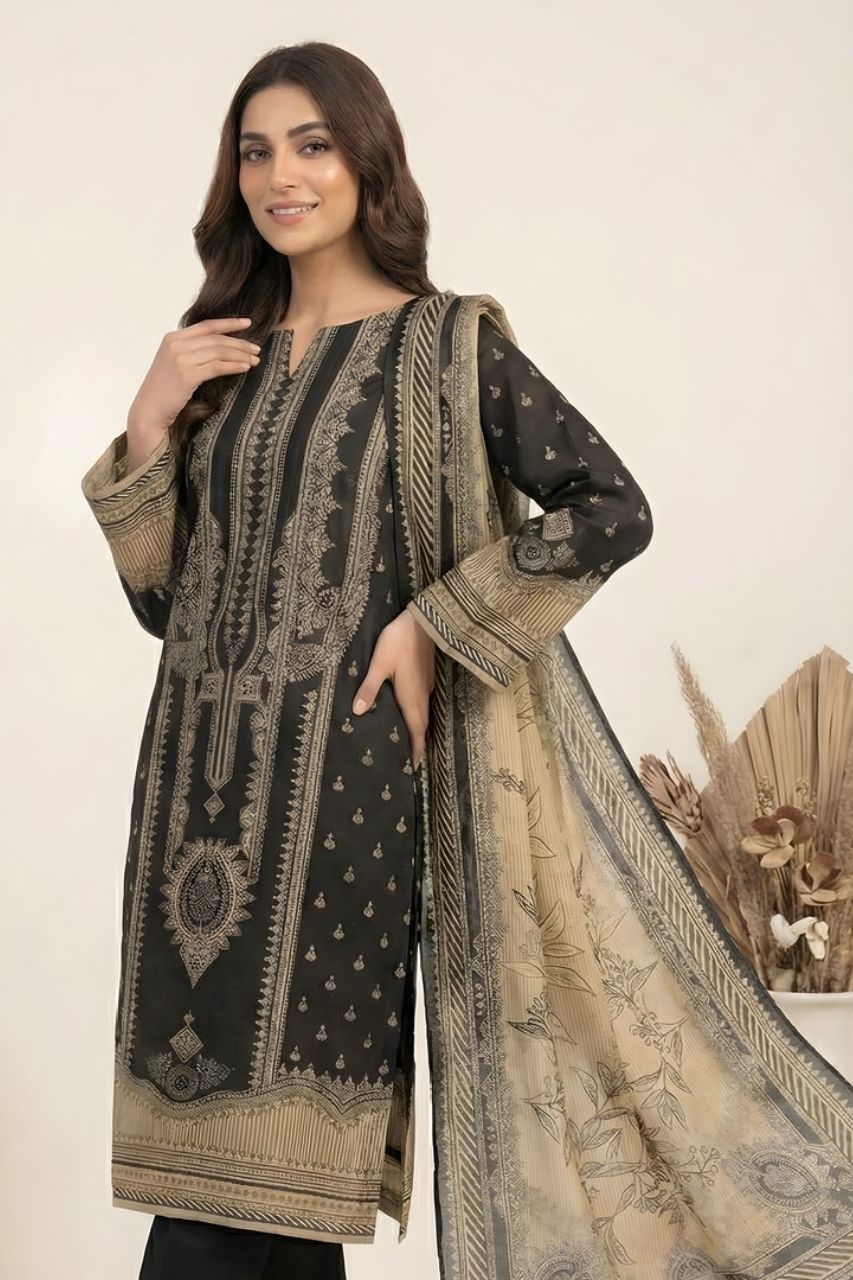 Marooj Gold Magic Printed Lawn 3PC