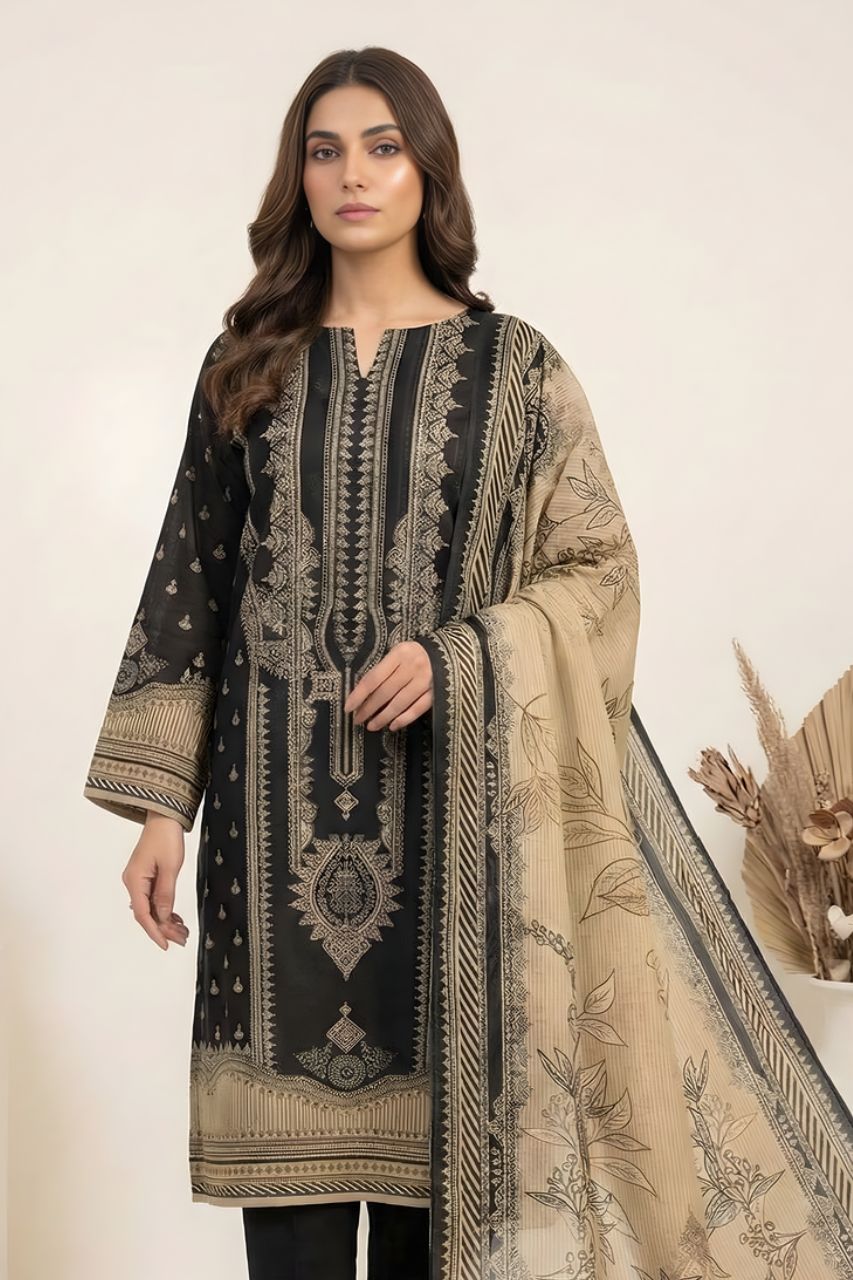 Marooj Gold Magic Printed Lawn 3PC
