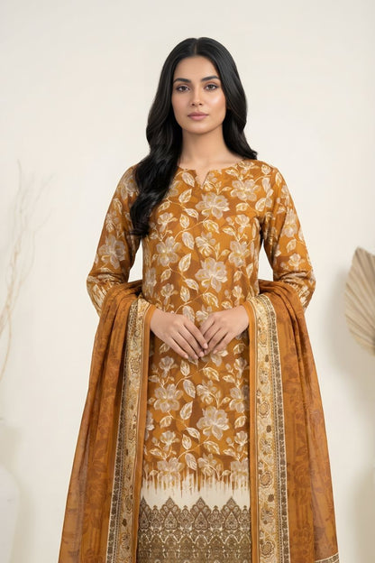 Marooj Gold Magic Printed Lawn 3PC