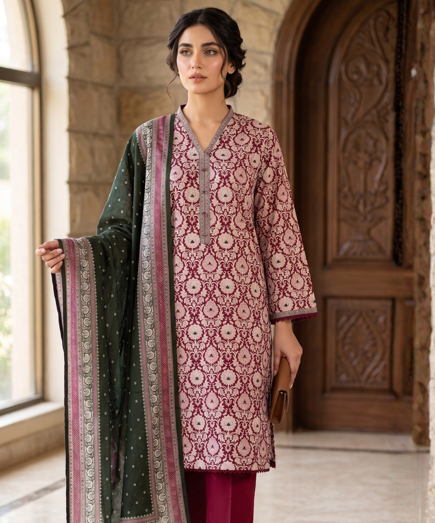 Bin Saeed Digital Printed Lawn 3PC