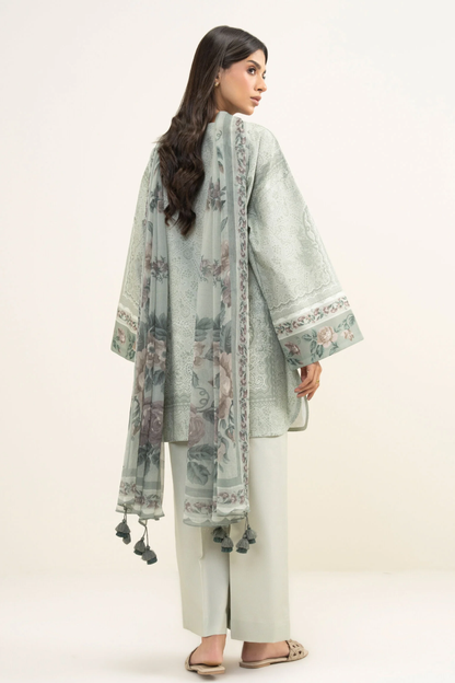 Sukoon By Sapphire Digital Printed Lawn 3PC