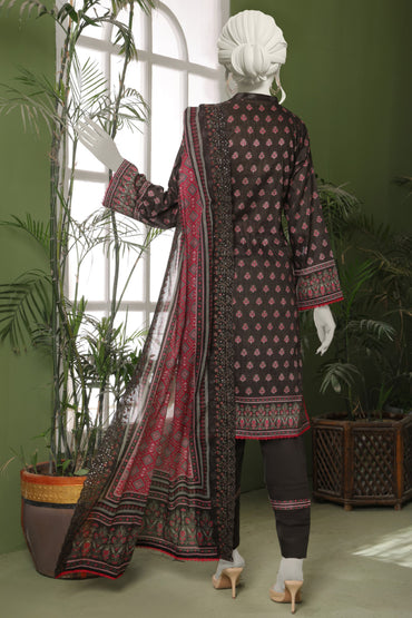 Almeerah Emb & Printed Lawn 3PC