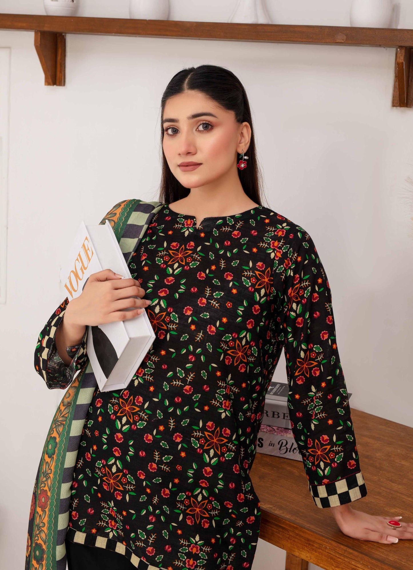 Mehar By Fiza Noor Printed Khaddar 3PC