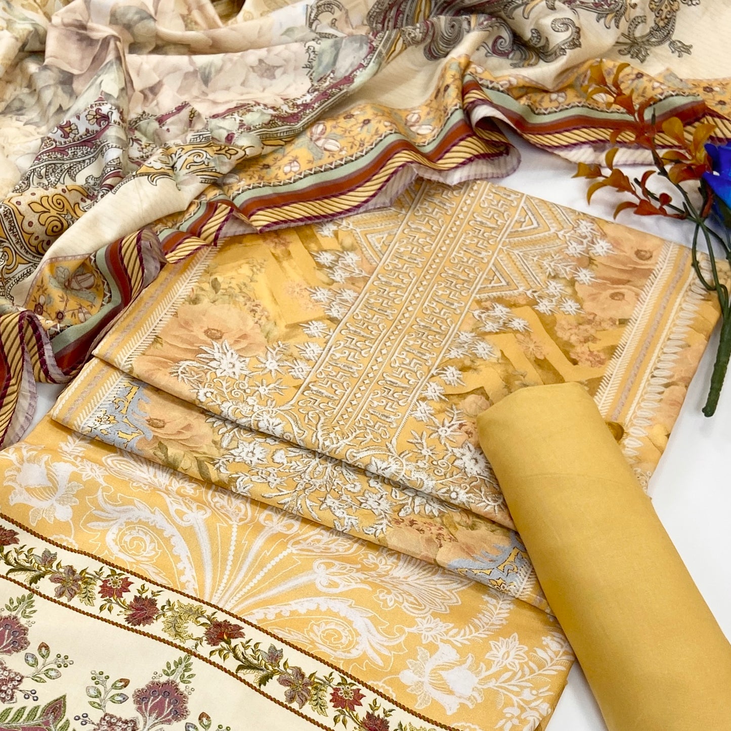 Malhaar Digital Printed Linen 3PC