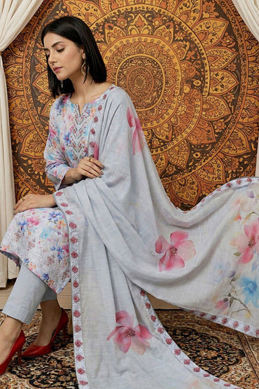 Elira By Tawakkal Digital Printed & Emb Lawn 3PC