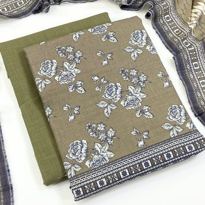 Anaya Noor Printed Chamki Khaddar 3PC