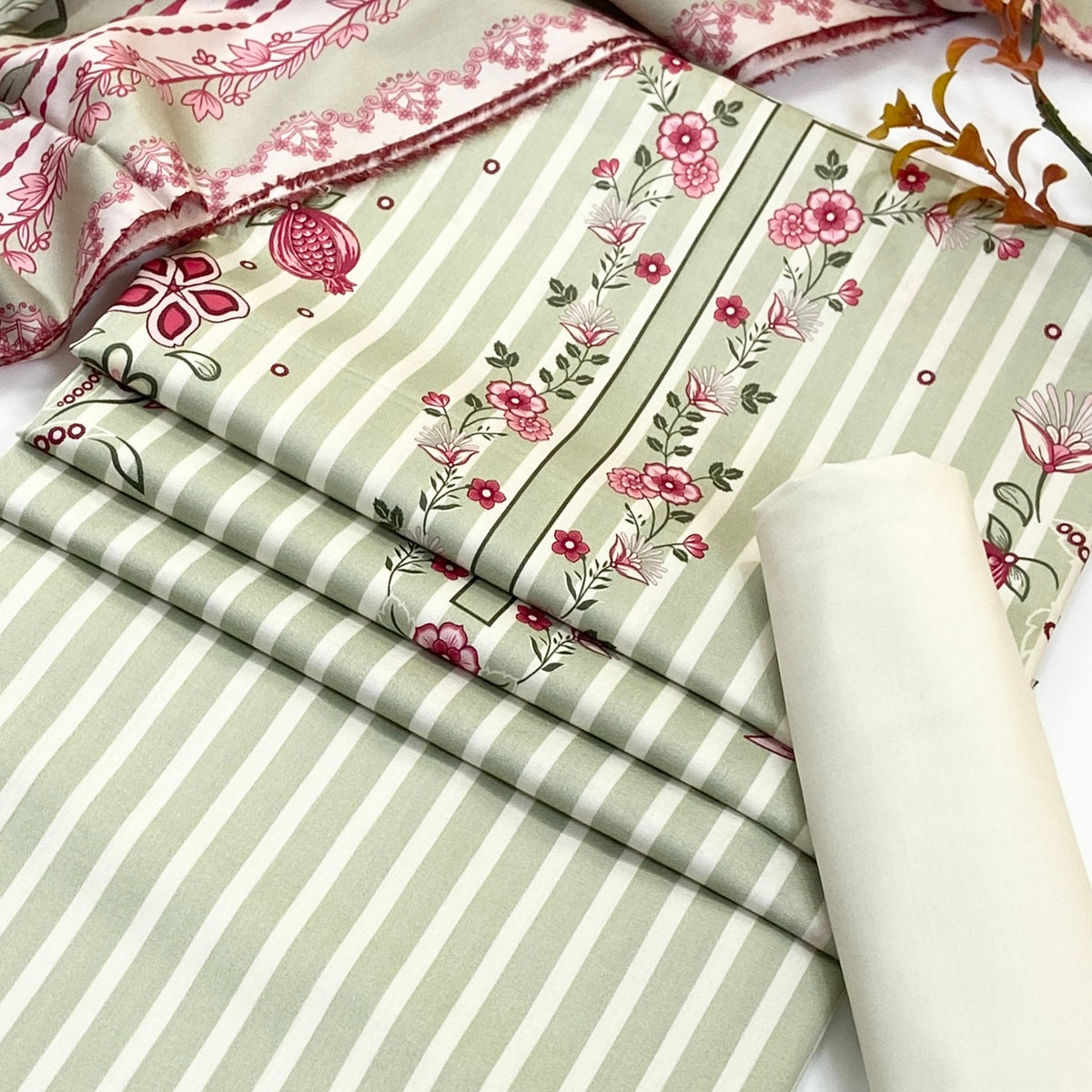 Nirvana By Shanaya Digital Printed Linen 3PC