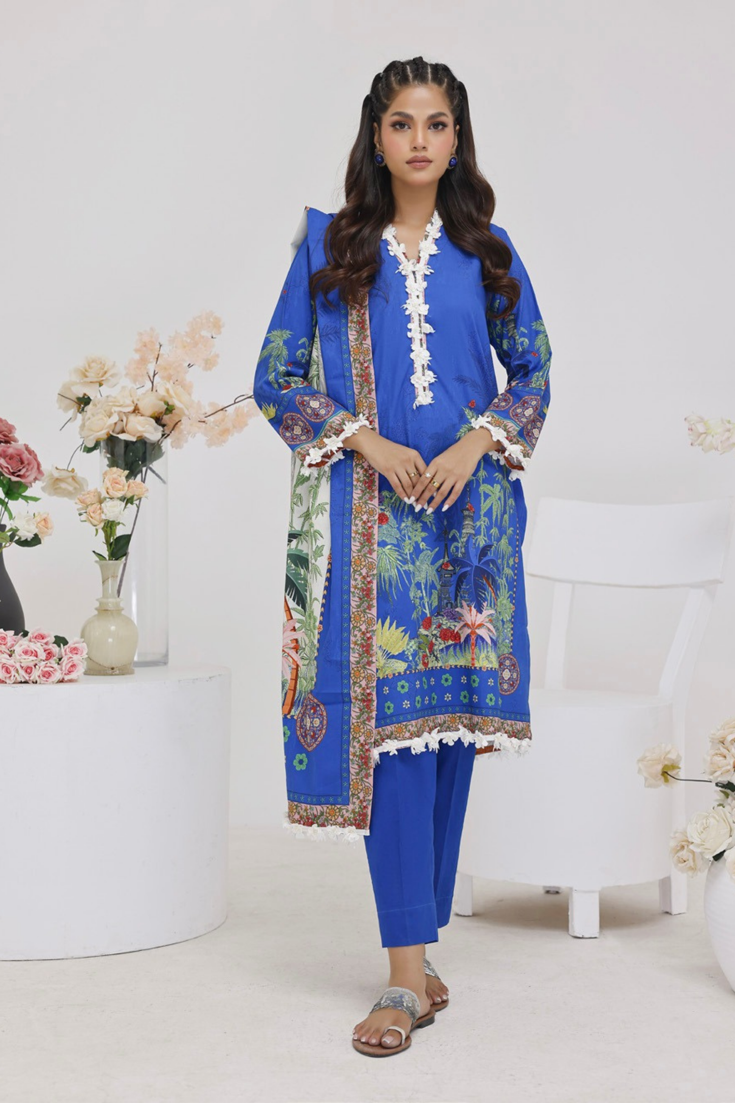 Salina Digital Printed Linen 3PC